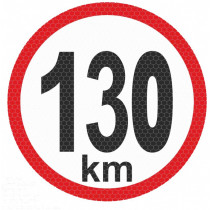 Samolepka reflexná malá - 130km