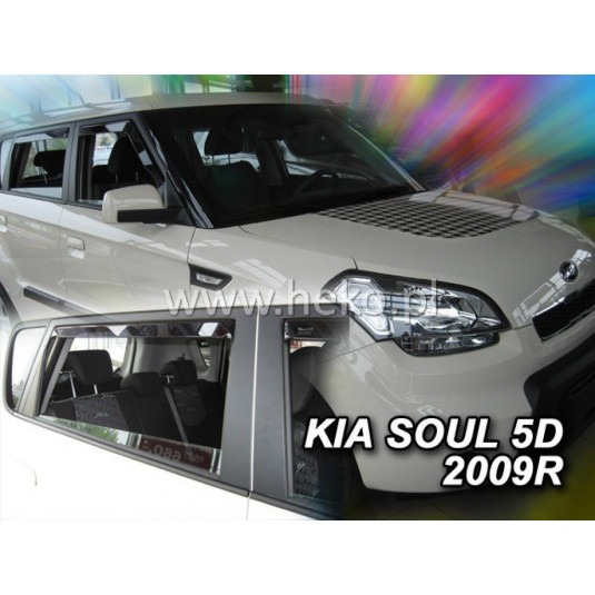 Deflektory KIA Soul 5D (+zadné) (2009-2014)