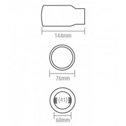 Koncovka výfuku (Ø výfuku do 54mm) V7