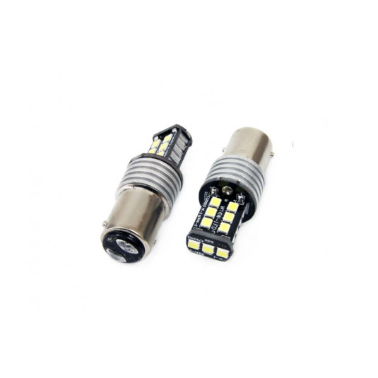 Žiarovky LED CANBUS 15SMD 2835 7,5W 1157 (P21/5W) White 12V/24V (2ks)