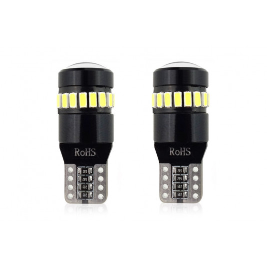Žiarovky LED CANBUS 18SMD 3014 + 1SMD 1SMD T10 W5W White 12V/24V (2ks)
