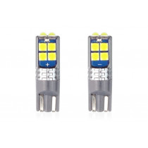Žiarovky LED CANBUS 10SMD 3030 T10 W5W White 12V/24V (2ks)