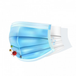 Ochranné rúško - 3 vrstvové, 10ks balenie