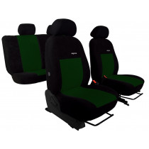 Autopoťahy Elegance zeleno-čierne (velour-velour)
