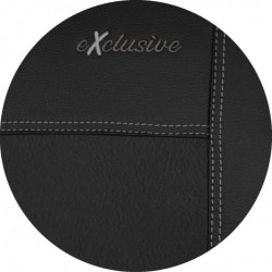 Autopoťahy Exclusive Alcantara čierno-čierne (Alcantara-koža)