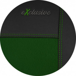 Autopoťahy Exclusive Alcantara zeleno-čierne (Alcantara-koža)