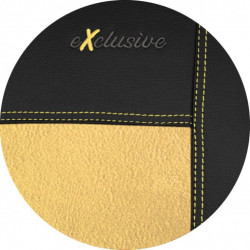 Autopoťahy Exclusive Alcantara béžovo-čierne (Alcantara-koža)