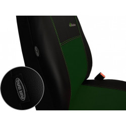 Autopoťahy Exclusive Leather zeleno-čierne (koža)