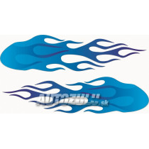 Samolepka "Plameň" modrý