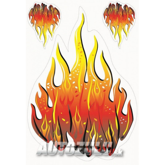 Samolepka "plameň set"