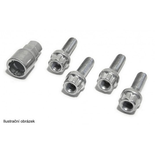 Poistné skrutky kolies C M12x1, 50x26mm guľové sedlo