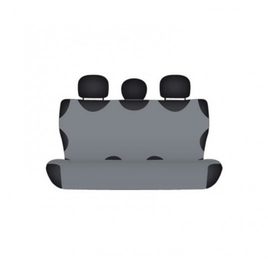 Bavlnené autotričko zadné sivé