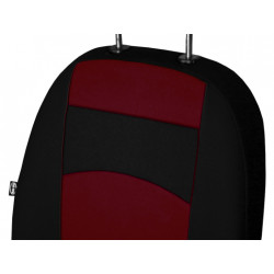 Predné autopoťahy Tuning 1+1 100% bordové 2ks