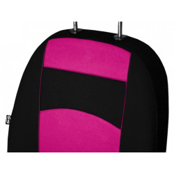 Predné autopoťahy Tuning 1+1 100% ružové 2ks