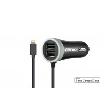 Nabíjačka do auta 12/24V iPhone + 2x USB 2.4A PCH PRO-02