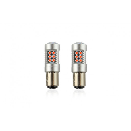 LED žiarovky CANBUS (P21/5W) 12V/24V červená
