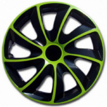 Puklice 14 palcové zeleno-čierne