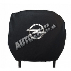 Poťah na hlavovú opierku-čierna Opel 2 ks