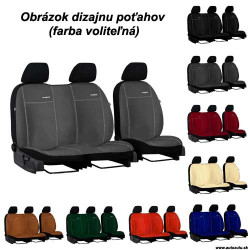 Poťahy pre FORD TRANSIT 2+1DUBELKABINA (od 2013) Comfort (Alcantara)