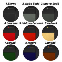 Poťahy pre SUZUKI Celerio (2014-2019) Exclusive Alcantara (Alcantara-koža)