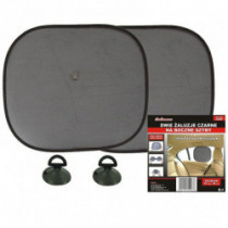 Bočné slnečné clony - čierne 44x38cm 2ks V2