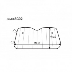 Clona slnečná strieborná Bubble 145x70 cm