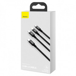 Kábel USB-C Baseus 3 v 1 Baseus