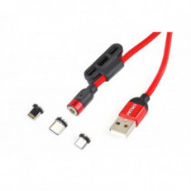 Multikábel USB Lightning/USB C/micro USB 100cm UC-08