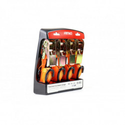 Upínacie pásy s račňou 700kg 25mm 4,5m 4ks BELT-03