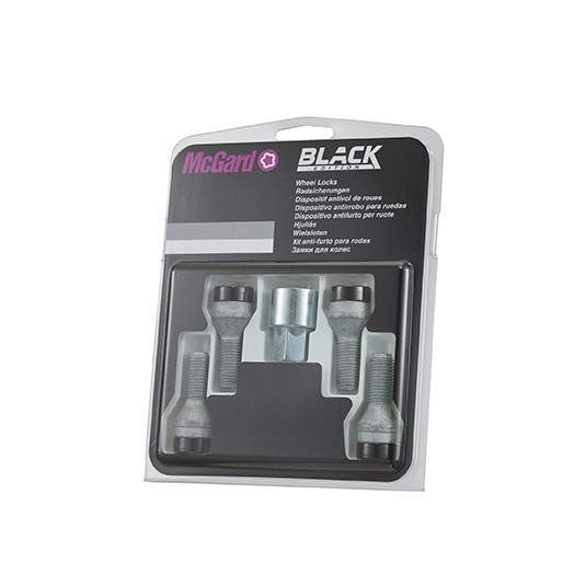 Bezpečnostné šróby McGard M14x1,5x31mm 60° BLACK EDITION