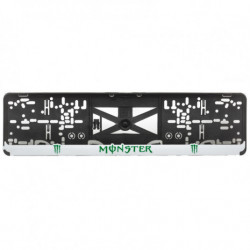 Podložka pod ŠPZ 3D MONSTER biela lišta