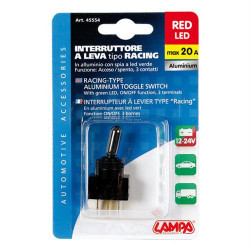 Spínač páčkový 12 V 20 A červený Model 3