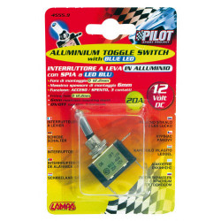 Spínač páčkový 12 V 20 A modrý Model 2