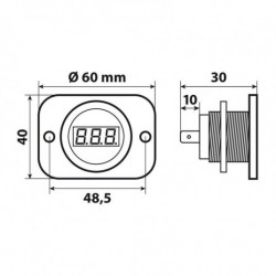 Digitálny voltmeter 6/30V