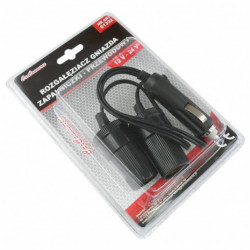 Predlžovací kábel a rozdvojka cigaretového zapaľovača V2