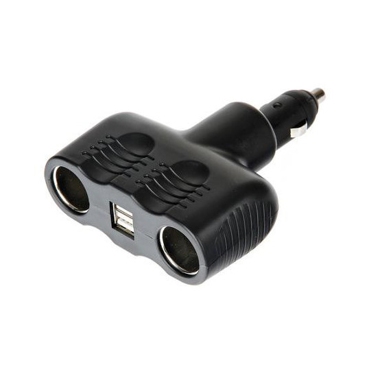 Zástrčka zapaľovača - rozdvojka 12 / 24 V + USB