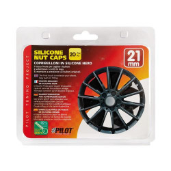 Silikonové krytky skrutiek čierne 20ks 21mm