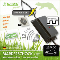 Plašič kún a hlodavcov s vysokonapäťovými platňami