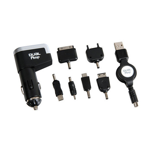 Autonabíjačka s USB, 6 redukcii s navijakom 12-24V