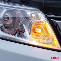 LED žiarovky CANBUS 3030 24SMD T20 7440 WY21W  Oranžová 12V/24V   2ks