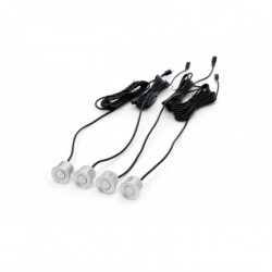 Asistenty parkovania TFT01 4,3` s kamerou CAM-315 LED, 4-senzorové strieborné