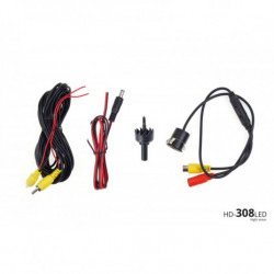 Asistenty parkovania TFT02 4,3” s kamerou HD-308-LED 4-senzorové, čierne