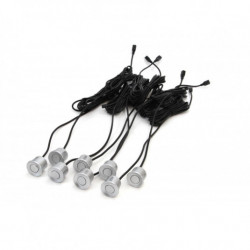 Asistenty parkovania LED 8-senzorové strieborné