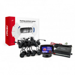 Asistenty parkovania LED-GRAF 8 senzorové čierne GOLD 18