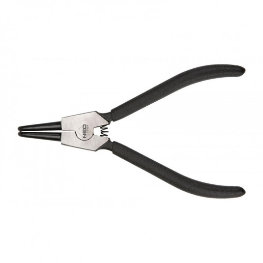 NEO Kliešte na poistné krúžky 135 mm, vonkajšie, ohnuté, CrMo, rozsah 10 - 25 mm, priemer hrotu 1,5 - 2,0 mm