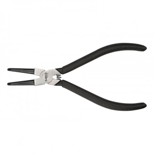 NEO Kliešte na poistné krúžky 230 mm, vonkajšie, ohnuté, CrMo, rozsah 40 - 100 mm, priemer hrotu 2,5 - 3,0 mm