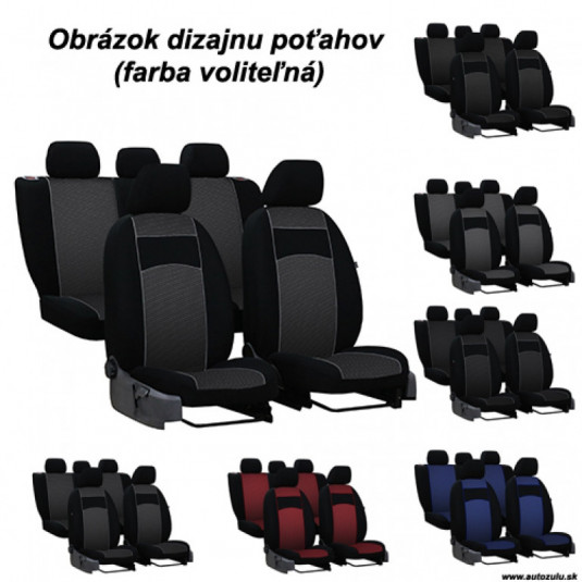 Poťahy pre HYUNDAI TUCSON II (2015-2018) VIP-B3 (textil) - 1.model + vrecká na zadnej strane