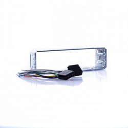 Autorádio 1 din usb micro sd bt - červené