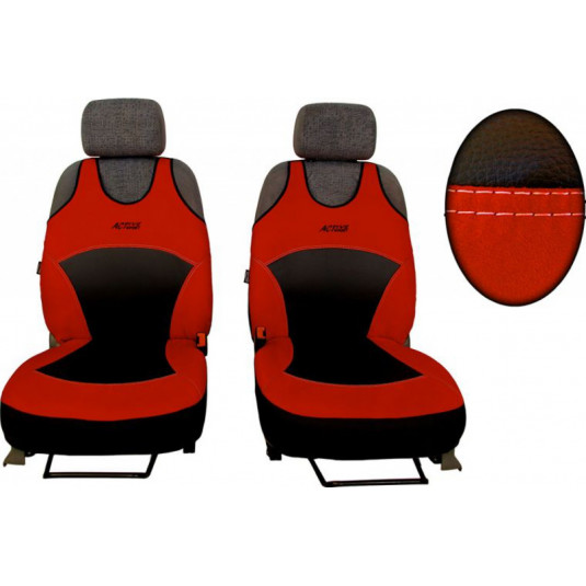 Autotričká Active Sport Alcantara A tehlovo červené (Alcantara-koža)