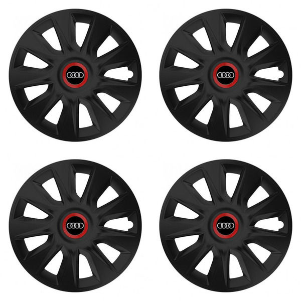 puklice pre  Audi 16 STRATOS RR black